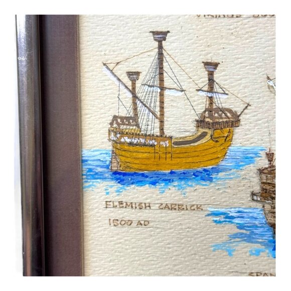 Maritime History Sailing Ships Beach House Coastal Historical Collectors Framed - Picture 9 of 16